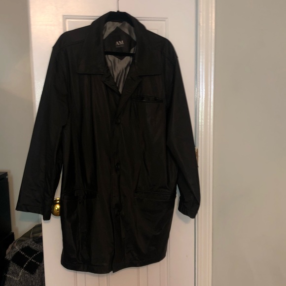 Andrew Marc AM Studio black overcoat M - Picture 2 of 8